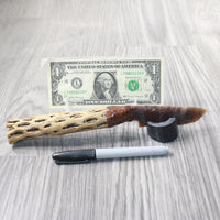 Cholla Cactus Wood Handle Stone Blade Ornamental Knife #0259    Mountain Man Knife