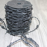 25 Yards of Leather Barbed Wire Antique Black  Color  #2568