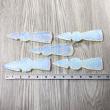 5 Opalite Ornamental Tomahawk Heads #9840  Ax Axe Hatchet