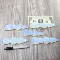 5 Opalite Ornamental Tomahawk Heads #9840  Ax Axe Hatchet