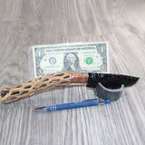 Cholla Cactus Wood Handle Obsidian  Blade Ornamental Knife # 21568