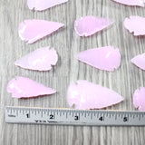 10 Large Glass Ornamental Arrowheads  #8359    Spearhead