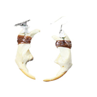 Muskrat Jaw Earrings  #6359  Mountain Man Earrings