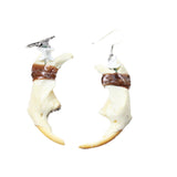 Muskrat Jaw Earrings  #6359  Mountain Man Earrings