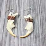 Muskrat Jaw Earrings  #6359  Mountain Man Earrings