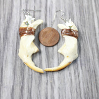 Muskrat Jaw Earrings  #6359  Mountain Man Earrings