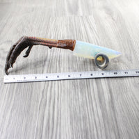 Turkey Foot Handle Opalite Blade Ornamental Knife #7359    Mountain Man Knife