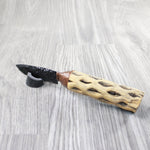 Cholla Cactus Wood Handle Obsidian Blade Ornamental Knife #8459  Mountain Man Knife