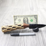 Cholla Cactus Wood Handle Obsidian Blade Ornamental Knife #8459  Mountain Man Knife