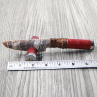 Shotgun Shell Handle Stone Blade Ornamental Knife #9559    Mountain Man Knife
