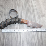 Impala Horn Handle Stone Blade Ornamental Knife # 05868