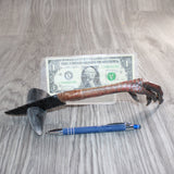 Turkey Foot Handle Obsidian  Blade Ornamental Knife #26068