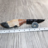 Deer Foot Handle Obsidian  Blade Ornamental Knife #24768