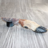 Deer Foot Handle Stone Blade Ornamental Knife #24068