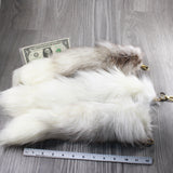 3 Marble Fox Tail Key Rings #3959  Taxidermy Keychain Tassel Bag Tag