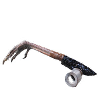 Turkey Foot Handle Obsidian Blade Ornamental Knife #7059  Mountain Man Knife