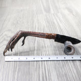 Turkey Foot Handle Obsidian Blade Ornamental Knife #7059  Mountain Man Knife