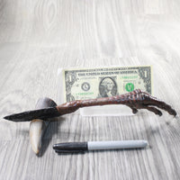Turkey Foot Handle Obsidian Blade Ornamental Knife #7059  Mountain Man Knife
