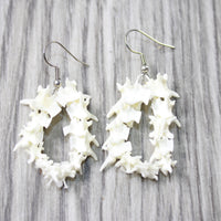Rattlesnake Vertebrae Hoop  Earrings  #6059   Mountain Man Earrings