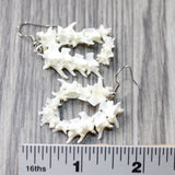 Rattlesnake Vertebrae Hoop  Earrings  #6059   Mountain Man Earrings