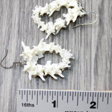 Rattlesnake Vertebrae Hoop  Earrings  #6059   Mountain Man Earrings