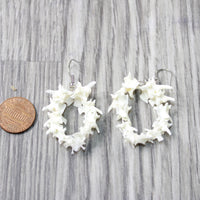 Rattlesnake Vertebrae Hoop  Earrings  #6059   Mountain Man Earrings