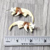 Muskrat Jaw Earrings  #4150  Mountain Man Earrings