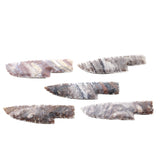 5 Stone Ornamental Knife Blades  #3150     Mountain Man Knife