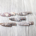 5 Stone Ornamental Knife Blades  #3150     Mountain Man Knife