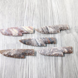 5 Stone Ornamental Knife Blades  #3150     Mountain Man Knife