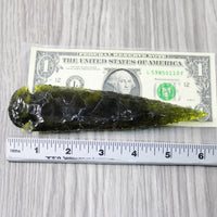 1 Glass Ornamental Spearhead  #6840  Arrowheads