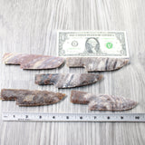 5 Stone Ornamental Knife Blades  #3150     Mountain Man Knife