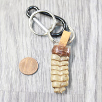 Very Large Rattlesnake Rattle Key Ring   #6150       Mountain Man Key Chain