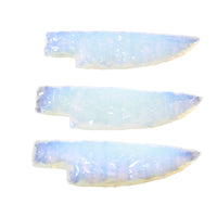 3 Small Opalite Ornamental Knife Blades  #8250    Mountain Man Knife