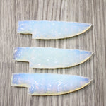 3 Small Opalite Ornamental Knife Blades  #8250    Mountain Man Knife