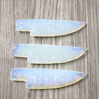 3 Small Opalite Ornamental Knife Blades  #8250    Mountain Man Knife