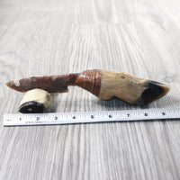 Deer Foot Handle Stone Blade Ornamental Knife #9250    Mountain Man Knife