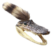 Alligator Head With Raccoon Tail Mohawk  # 6250