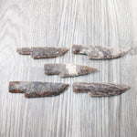 5 Stone Ornamental Knife Blades  #5250     Mountain Man Knife