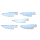 5 Small Opalite Ornamental Knife Blades  #8350    Mountain Man Knife
