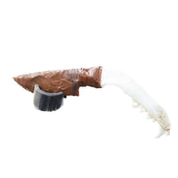 Coyote Jaw Handle Stone Blade Ornamental Knife #8550    Mountain Man Knife