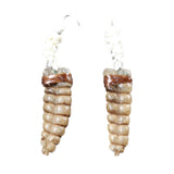 Very Large Rattlesnake Rattle Plus Vertebrae Earrings  #6559  Mountain Man Earrings