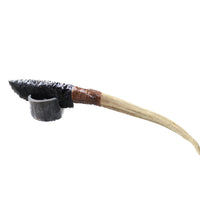 Deer Antler Handle Obsidian Blade Ornamental Knife #8550  Mountain Man Knife