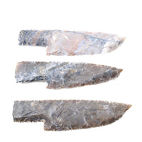 3 Stone Ornamental Knife Blades  #4550   Mountain Man Knife