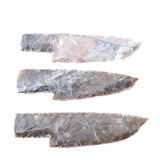 3 Stone Ornamental Knife Blades  #4550   Mountain Man Knife