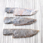 3 Stone Ornamental Knife Blades  #4550   Mountain Man Knife