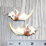 Muskrat Jaw Earrings  #30468