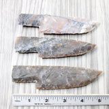 3 Stone Ornamental Knife Blades  #4550   Mountain Man Knife