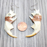 Muskrat Jaw Earrings  #30468