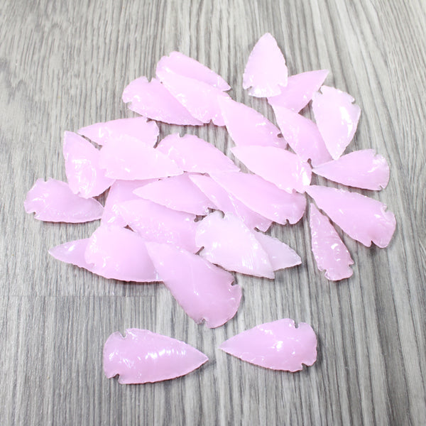 35 Large Glass Ornamental Arrowheads  #9650    Spearhead